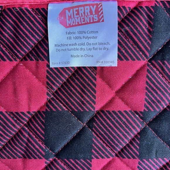 Lumberjack Red Black Plaid Pattern Oven Mitt& Pot Holder Christmas Cabin Kitchen - Picture 3 of 7